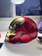 Iron Man Gold MK5 Helmet Electronic Voice Activated Open&Close Mask Autoking New