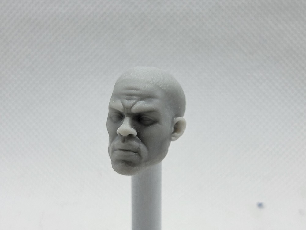 3d Printed Medium ROADBLOCK MALE HEAD 1:12 6″ Classified Legends Scale