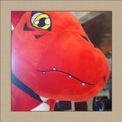 Anime Digital Monster Digimon Guilmon 31/51” Plush Toy Stuffed Doll Kids Gift