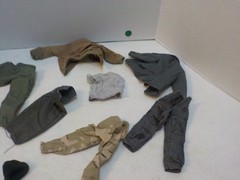 N A506 GI Joe Ultimate Soldier and Other Military Figure Clothing Lot