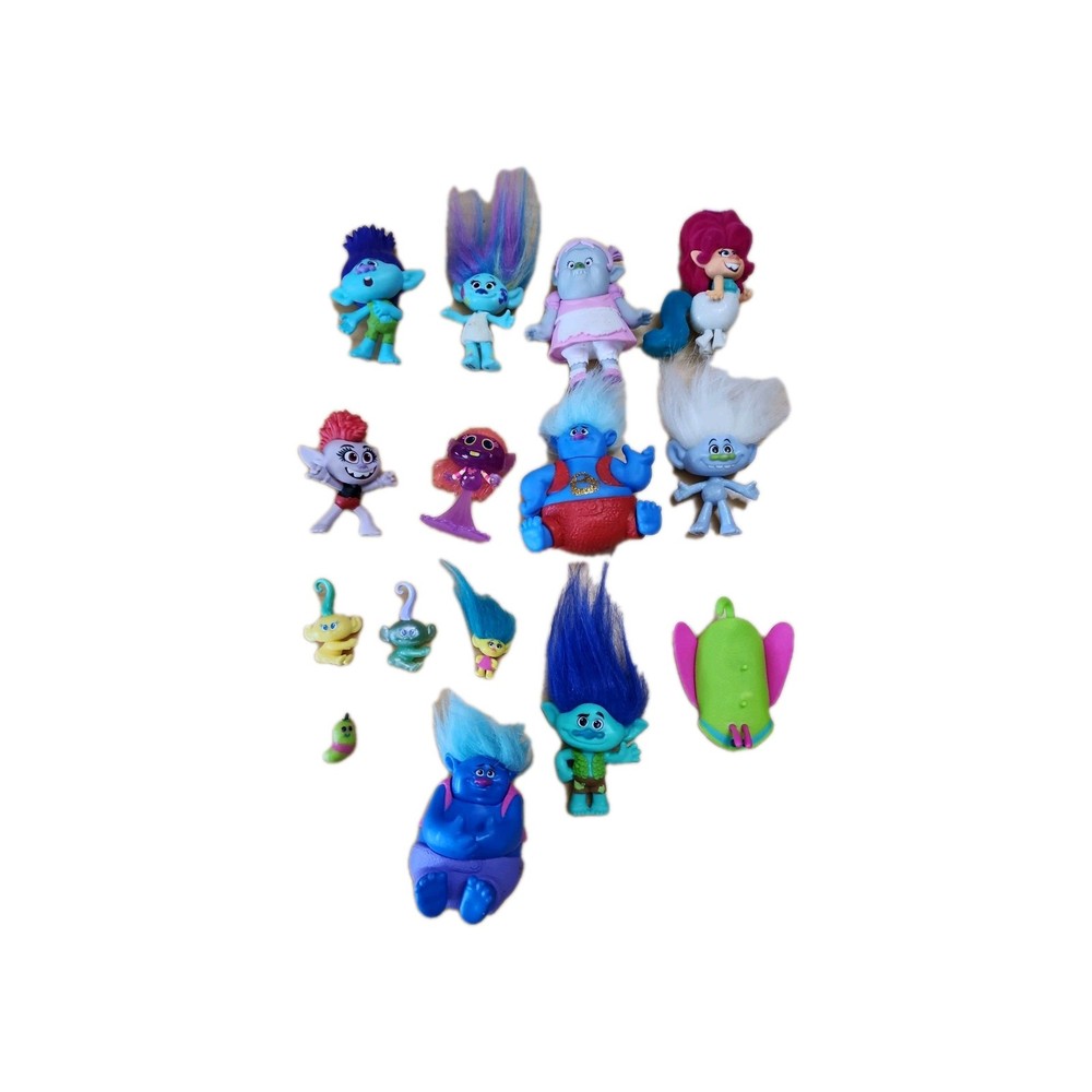 Dreamworks Trolls Movie Mixed Lot of 15 Figures Toys Hasbro