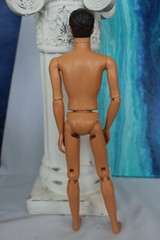 Nude Ken Doll Valentine Date Boyfriend Brunette Articulated DBox4 OOAK Mattel