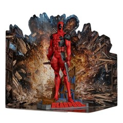 McFarlane Toys – Marvel Deadpool 1:10th Scale Posed Figure with Scene The New Mu