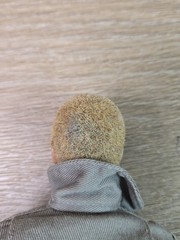 Vtg 1964 Hasbro G.I. Joe Astronaut TALKING Flocked Hair Scar Dog Tag WORKS READ