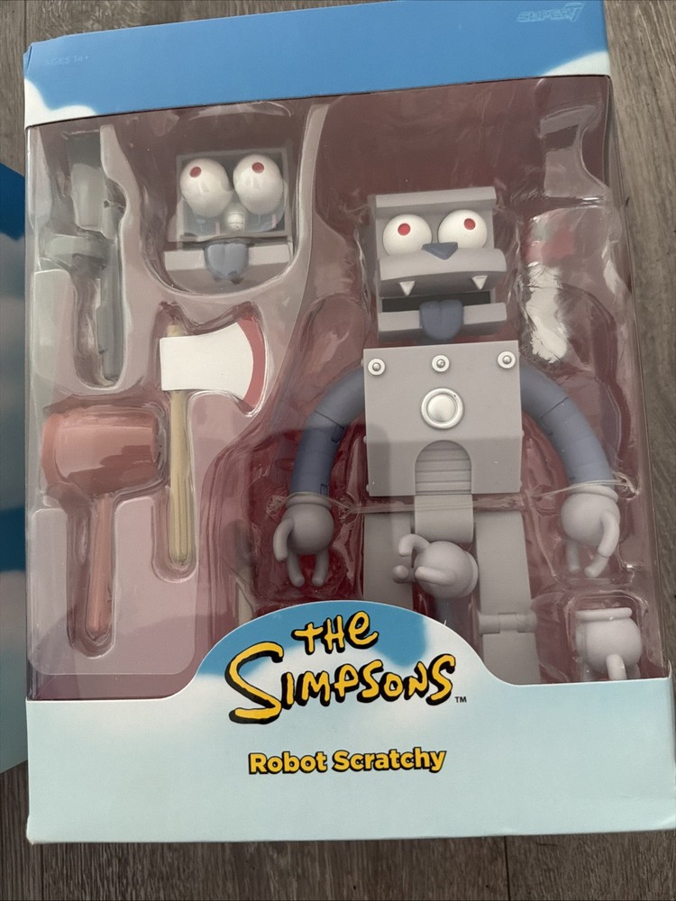 The Simpsons Super 7Ultimate Robot Scratchy 7″COLLECTORS’ EDITION BUNDLE