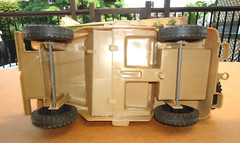 RARE 1967 Rat Patrol Jeep Desert Army Vehicle + Figures + Box + Accessories Marx