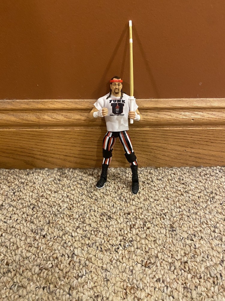 Wwe elite figure Terry funk ecw wcw custom t-shirt funk u hardcore