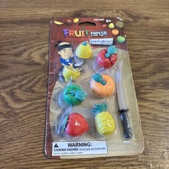 Fruit Ninja, Puzzle Eraseez Erasers , Bulls i toy, 2012 Halfbrick Studios NEW