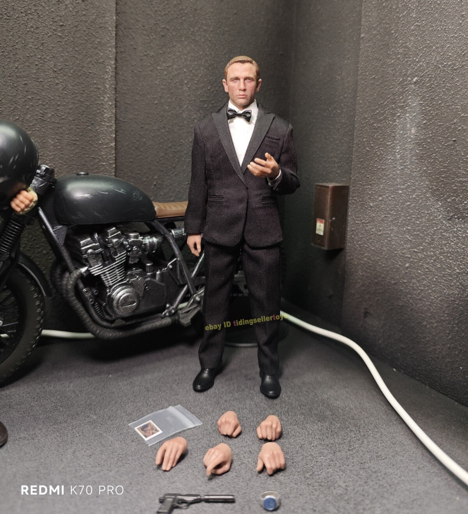 MUFF 007 Agent Killer 1/12 Action Figure Suit Clothes Gray suit & Head Body 2026