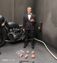 MUFF 007 Agent Killer 1/12 Action Figure Suit Clothes Gray suit & Head Body 2026