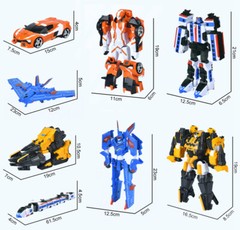 Tobot V Galaxy Detectives 15″ Master V Ultimate Figure Vehicle Combiner Robot