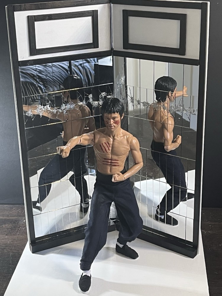 BRUCE LEE 1:6 ENTER THE DRAGON MIRROR ROOM FIGURE W 2+ OUTFITS,WEAPONS & HANDS