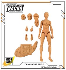 Vitruvian H.A.C.K.S. Character Blanks Light Fawn Female 1:18 Scale Action Figure