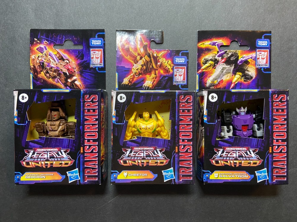 Transformers Legacy United GEOCRON, GALVATRON & CHEETOR 3.5” Figures Set NEW