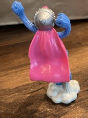 Vintage Applause Sesame Street Super Grover Action Figure PVC Cake Muppets Fun