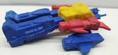 Robot Keishi Gomme Retro 7.5cm Figure Rubber Build Used Multicoloured READ