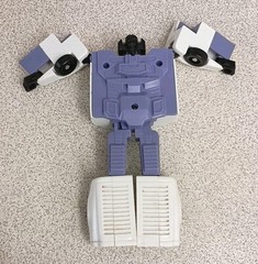 Transformers Hungarian Bootleg Lamborghini Sports Car 1980s White Purple Vintage