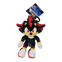 Sonic The Hedgehog Key Ring Plush Shadow Design Clip on Hook Keychain
