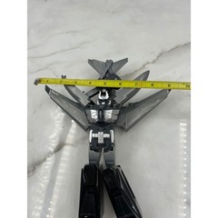 Power Rangers Wild Force Black Silver Jet Megazord Transforming Action Figure