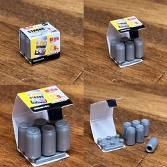 Random Japan 6-Pack Beer Cans 1/12 Action Figure Prop Blind Box Gashapon Toy