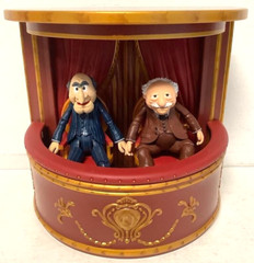 The Muppets STATLER and WALDORF Action Figures w/Balcony Diamond Select Disney