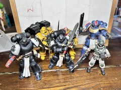Joytoy Warhammer 40K Lot Imperial Fists Guard Black Templars Cadian Titus Marine