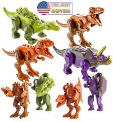 4pc 2 in 1 Dinosaur Robot Transforming Toy Dino Tansformer Robot w Movable Limbs