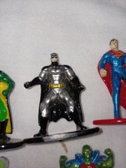9 DC Comic Die Cast Metal Mini Figures Heroes Villains Toys 1.5in