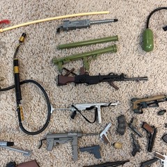 Huge Lot Of Vintage Hasbro 12in G.I. Joe, 21st Century Soldier Weapons And More