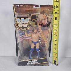 WWE Mattel Figure Legends Elite Series 3 Hacksaw Jim Duggan 2010 NEW Box Wear.
