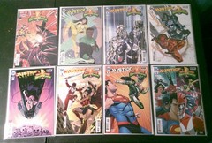 JASON DAVID FRANK SIGNED COMICS & Power Rangers X TMNT Figures Full Set Bundle