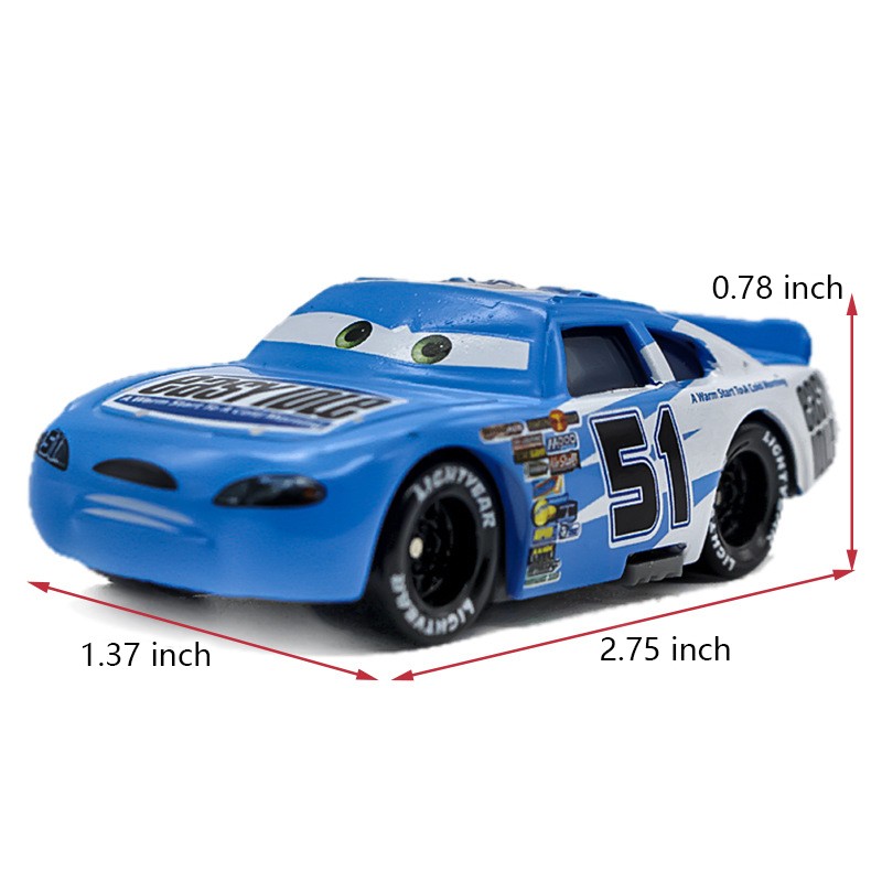 Disney Pixar Car1 No.51 Easy Idle 1:55 Diecast Model Toys Car Loose Gift Kids