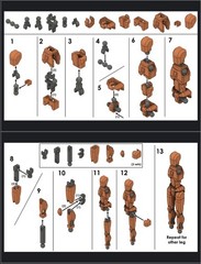 Dummy 13 3D Printed Action Figure Poseable Articulated Mannequin