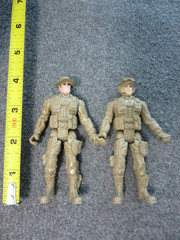 Lot of 10 Army Soldier Tank Chap Mei Beige Green Military Action Figues