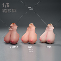 1/6 Female Breast Cover Big Huge Replacement Model For 12”PH TBL Figure Body