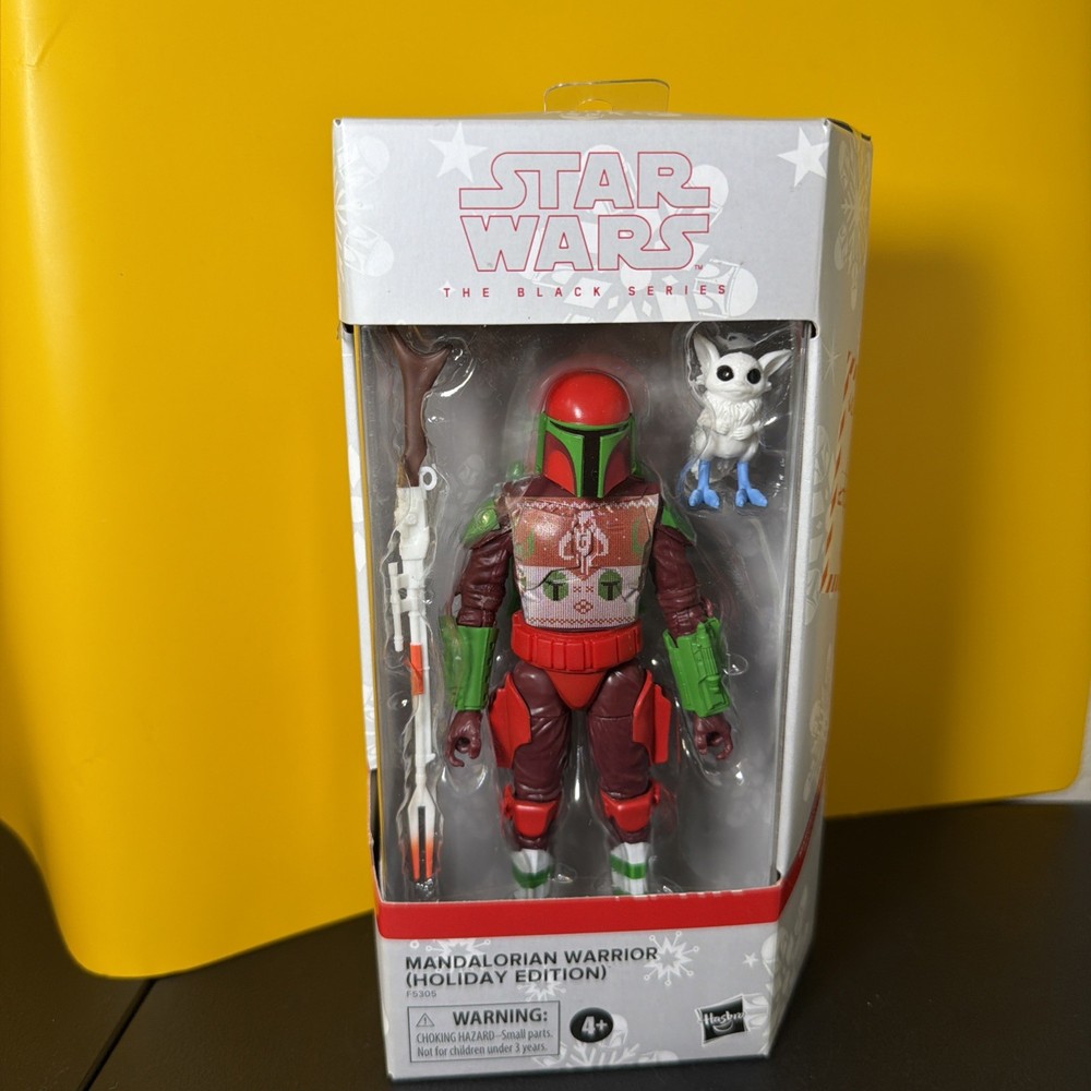 Hasbro Star Wars Mandalorian Warrior Holiday Edition Black Series