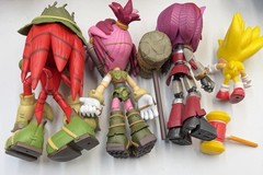 Jakks Pacific Sonic Prime Gnarly Knuckles Thorn Rusty Rose Figures Lot Netflix