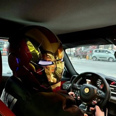 Autoking Iron Man Mask Mk5 1:1 Helmet Wearable Voice Touch Cosplay Props Jarvis