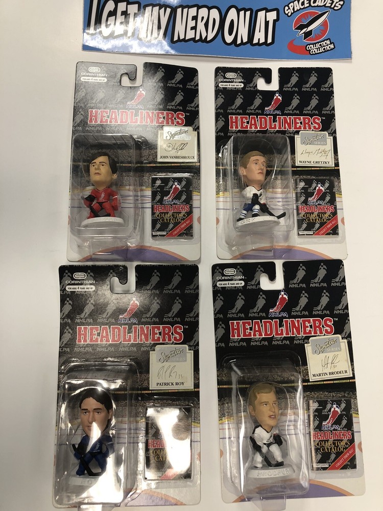 NHLPA Headlines Signature Series John Vanb, Wayne Gretzky, Patrick Roy, Martin B