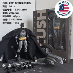 Mafex No.126 Ct Toys Hush Batman Black Ver. Action Figure New Boxed (Us Stock)