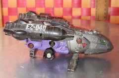 Zoids, silver+black+purple, 5 1/2″L by 2 1/4″h, fully fxns, some assembly requir