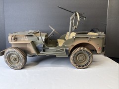 Hasbro GI Joe 12″ WWII 1941 Jeep Willys US Army 1:6 Scale W/ Turret Gun (2001)