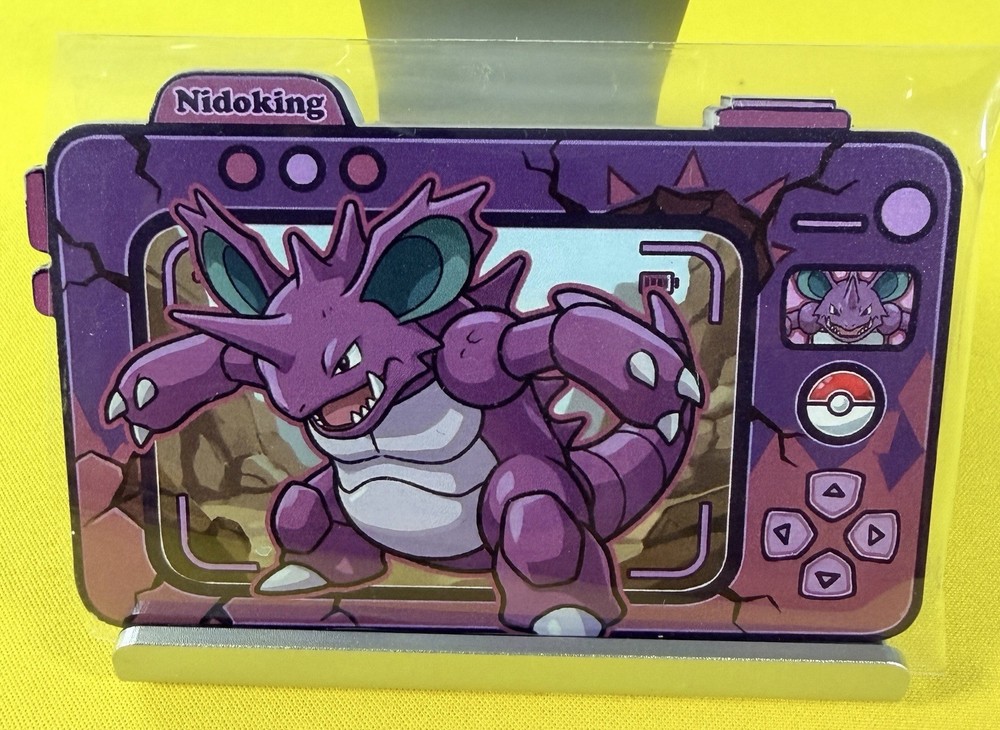 Pokemon Nidoking Acrylic Block Pokédex Display Brand New Limited Edition