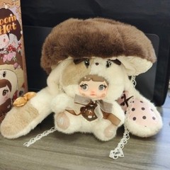 Nommi Mushroom Hat 400% Series Blind Box Plush Doll Fashion Toy Random 1 Pcs