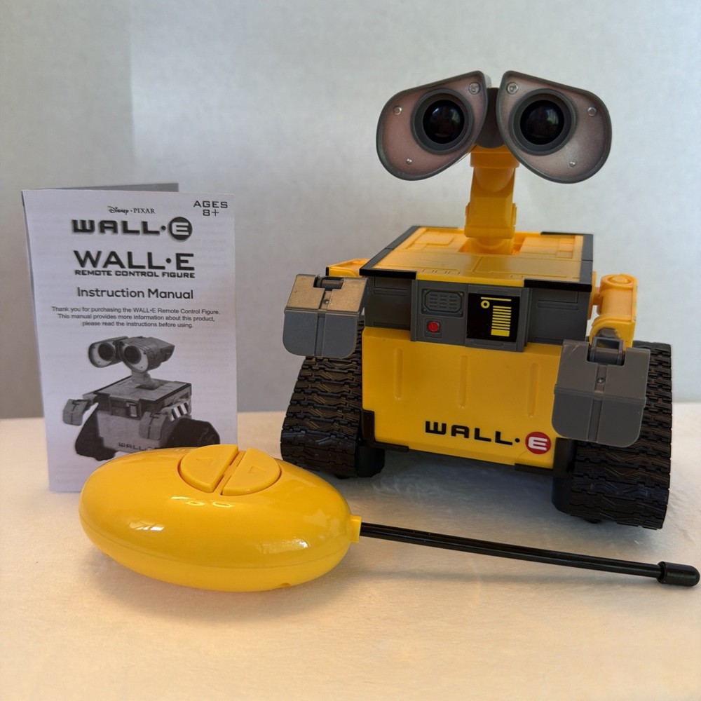 Wall-E Disney Pixar Hello Wall-E Robot Toy 9″ Remote Control Robot Works