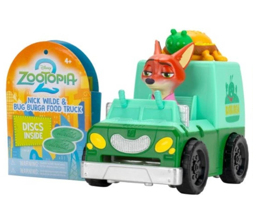 Zootopia 2 Nick Wilde & Bug Burga Food Truck New with Tags