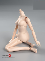 1/6 Female Flexible Joint Body Pale Super Large Breast Chest For 12″Figure Model