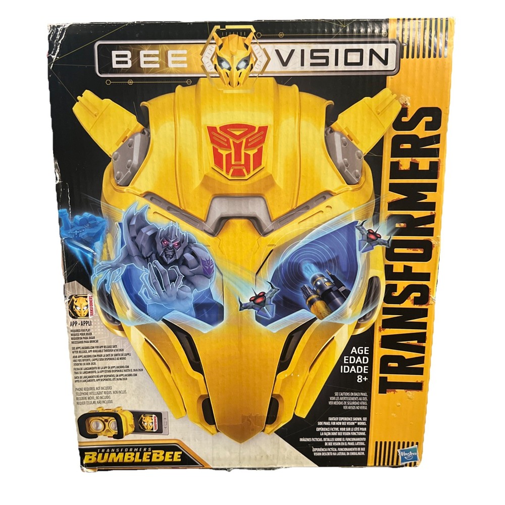 TRANSFORMERS MV6 BUMBLEBEE MOVIE BEE VISION MASK 2018 – NEW Open Box