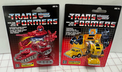 Transformers G1 AUTOBOT MINI-BOT BUMBLEBEE & Warpath Retro Walmart Exclusive New