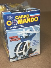 VTG 1985 GLASSLITE Helicopter Command Car Brazil Carro Comando RARE HTF NEW NOS!
